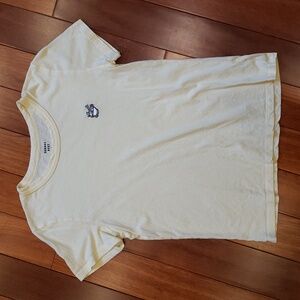 Pho Sunday Best light yellow t-shirt. Pho soup bowl noodles. Medium